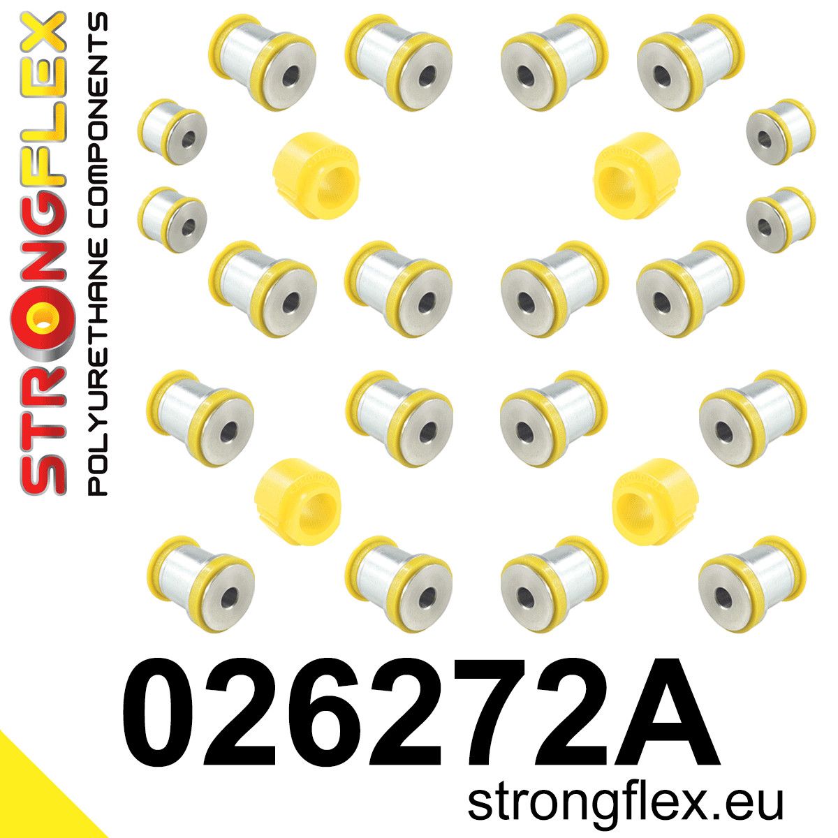 Kit bucse poliuretan Strongflex suspensie SPORT - Audi R8 - 026272A