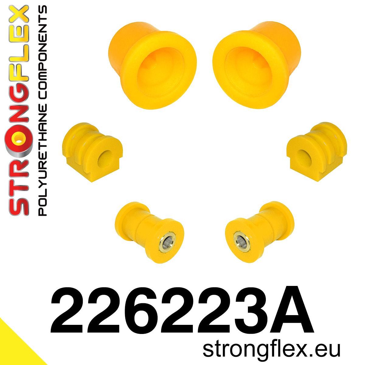 Kit bucse poliuretan Strongflex suspensie fata SPORT - Seat Ibiza / Volkswagen Polo - 226223A