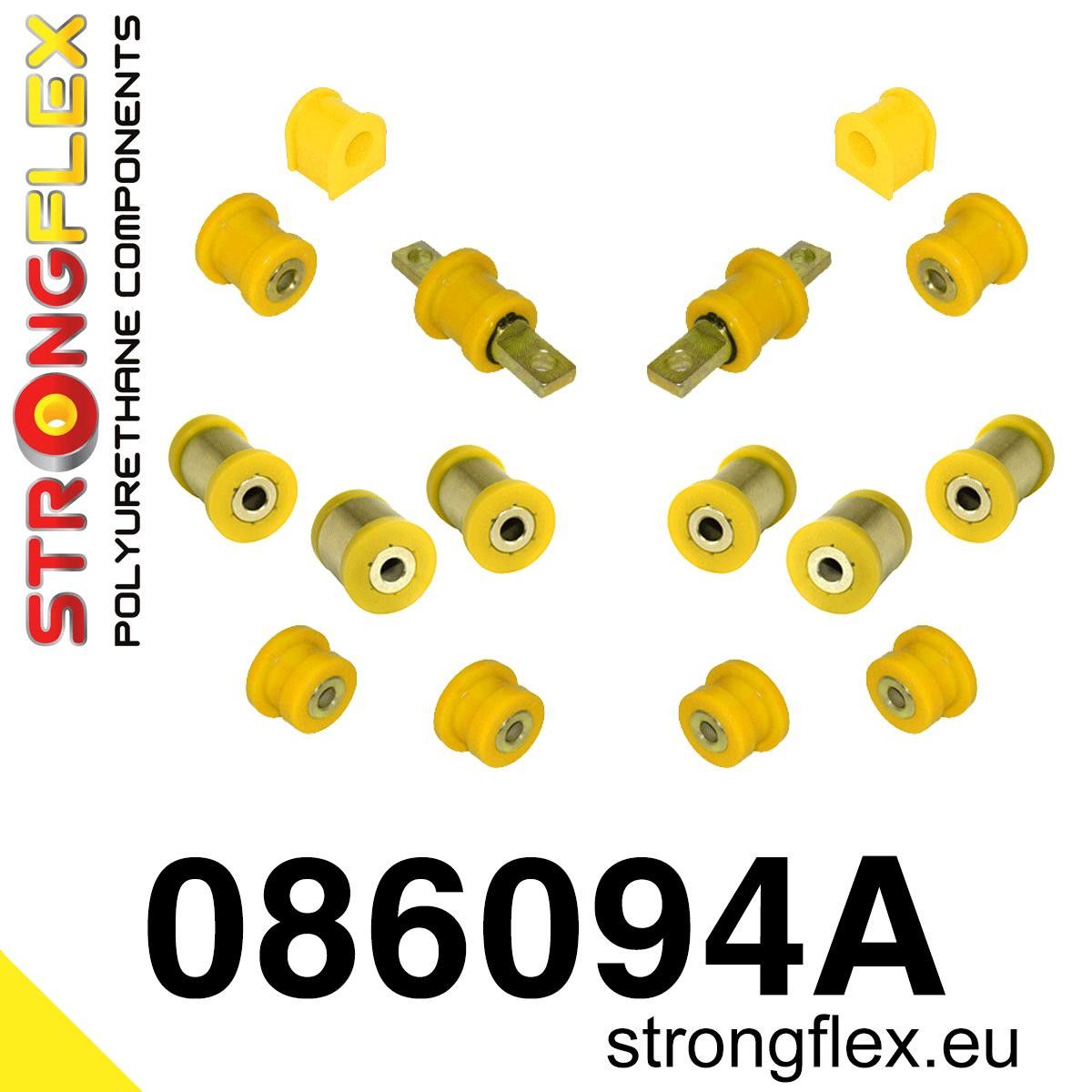 Kit bucse poliuretan Strongflex suspensie spate no posterioara trailing brat mount Bucsa SPORT - Honda Civic - 086094A