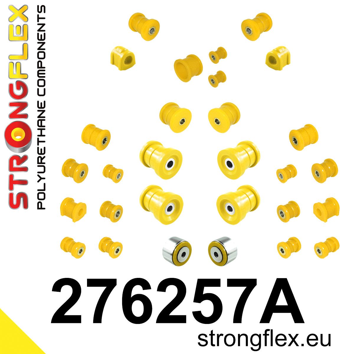 Kit complet bucse poliuretan Strongflex pentru suspensie SPORT - Subaru WRX STI - 276257A