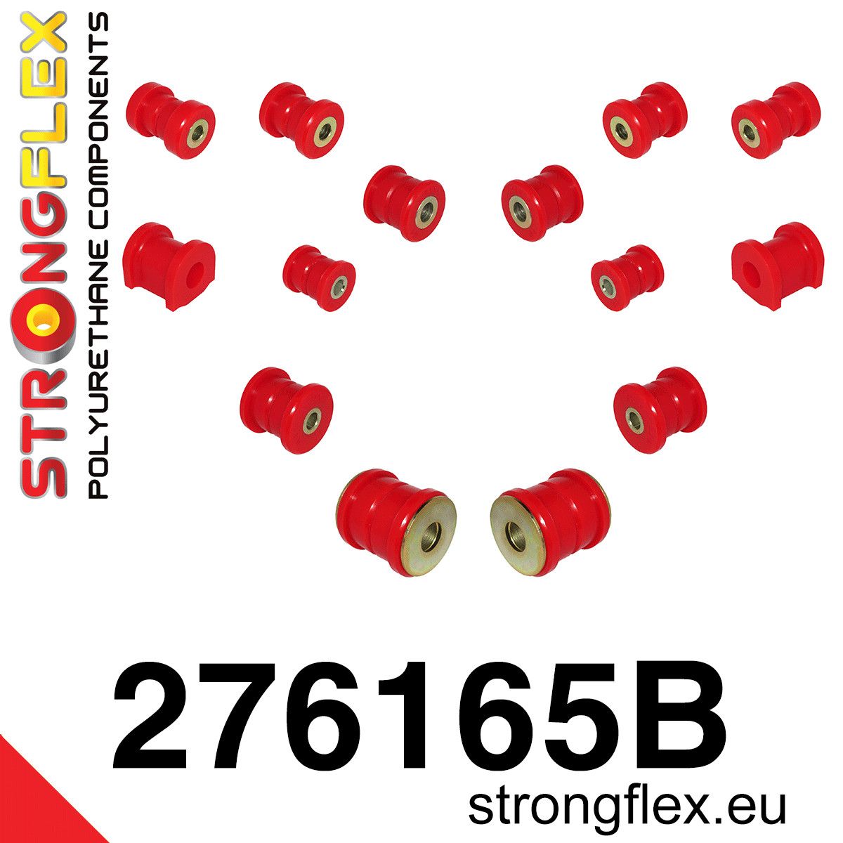 Kit bucse poliuretan Strongflex suspensie spate - Subaru Forester, Impreza, Legacy/Outback, XV / Crosstrek - 276165B