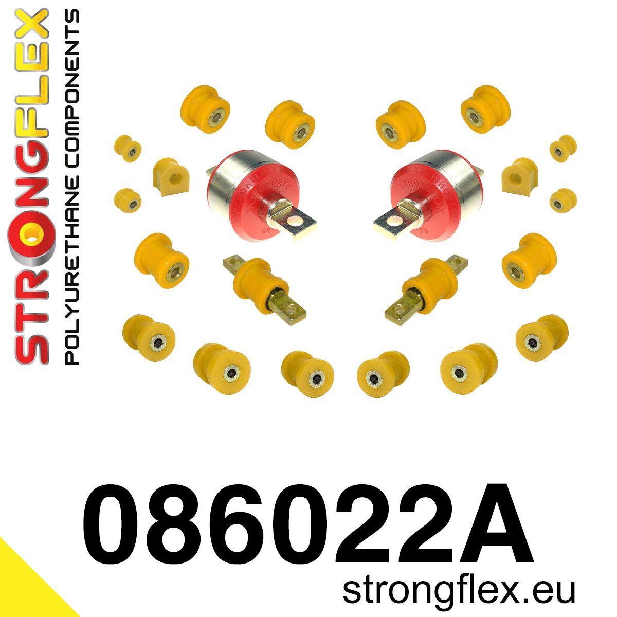 Kit bucse poliuretan Strongflex suspensie spate SPORT - Honda Civic - 086022A