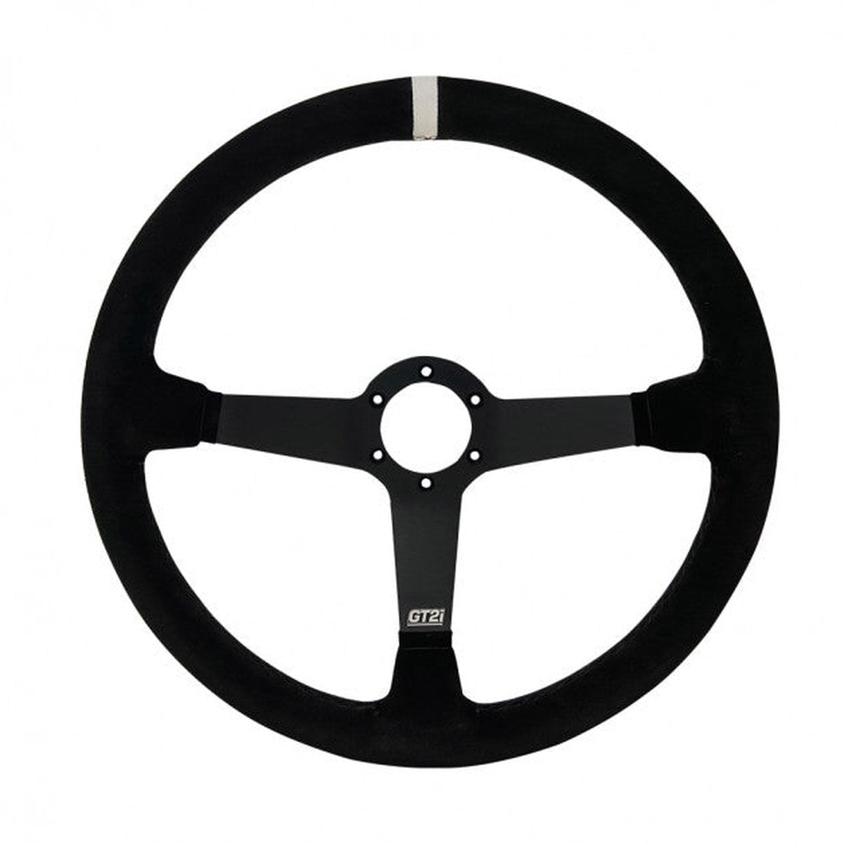 Volan GT2i Pro 380 mm Piele Intoarsa Negru, Adancit 65 mm