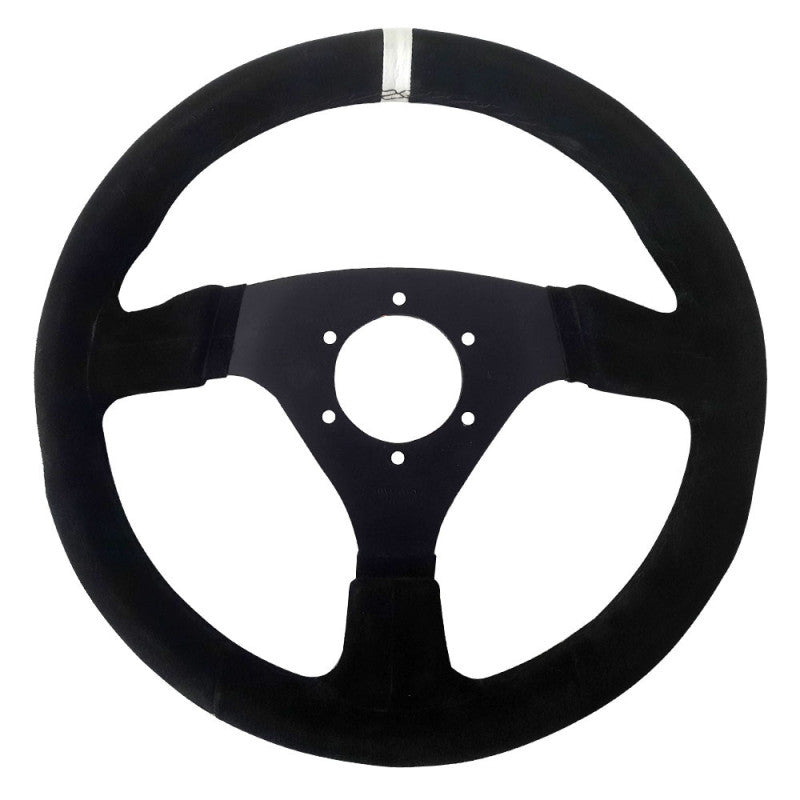 Volan GT2i Pro 330 mm Piele Intoarsa Negru, Plat
