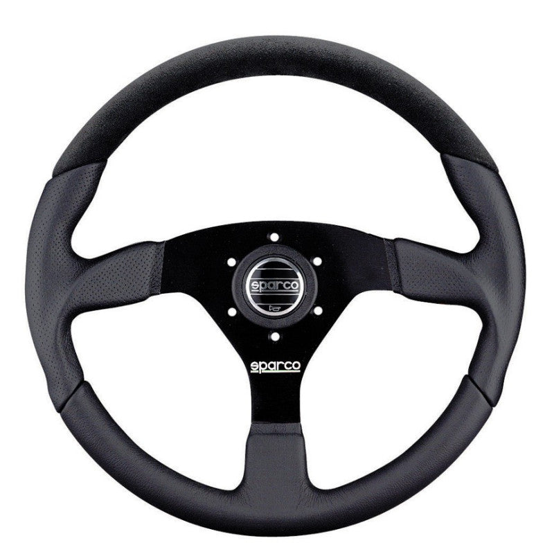 Volan Sparco L505 Piele Intoarsa - Volan Plat 3 Spite