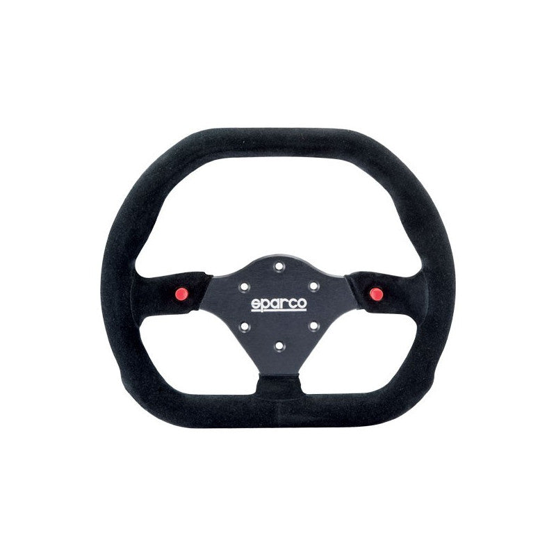 Volan Plat Sparco P310 Piele Intoarsa Negru