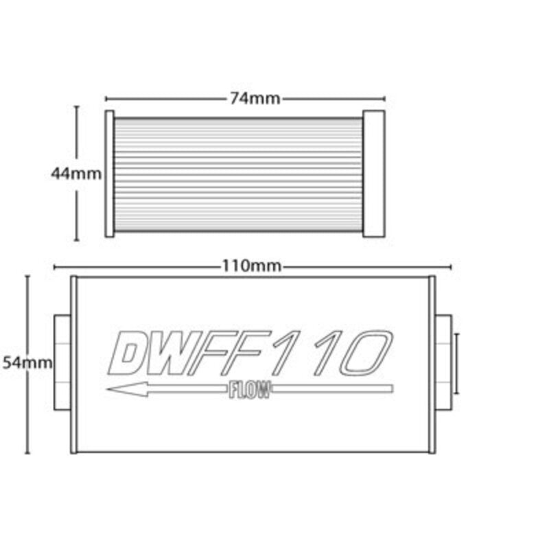 Filtru Benzina DeatschWerks - 100 microni, racord -10 AN