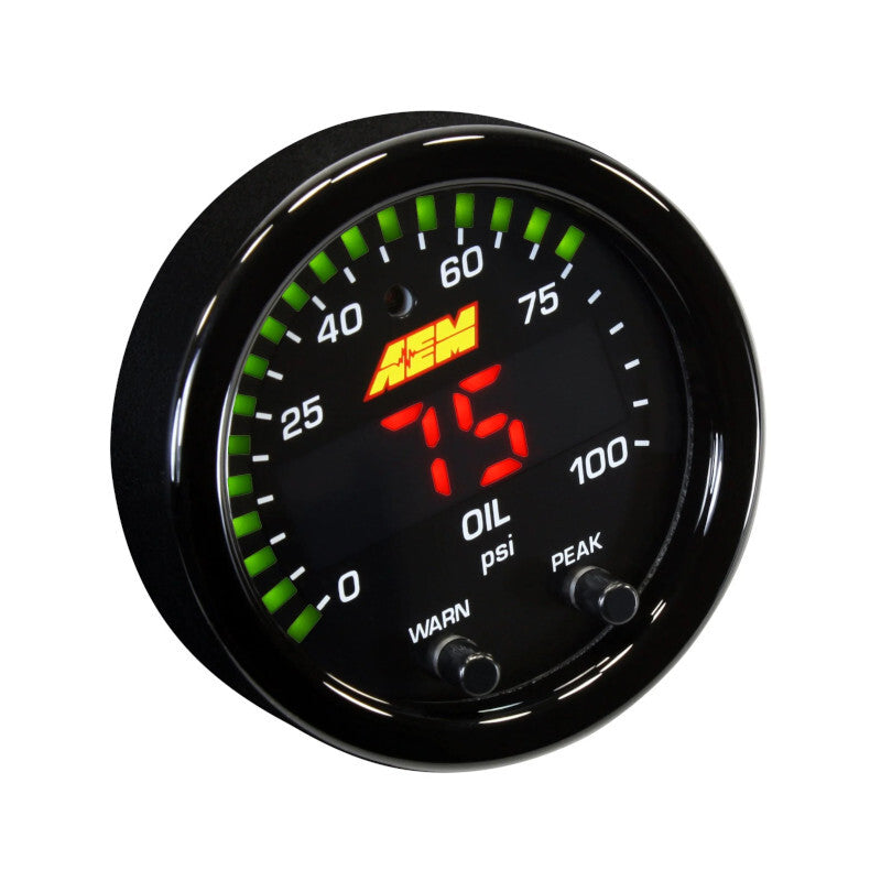 Ceas Presiune Ulei AEM X-Series 52mm - 0-7 bar