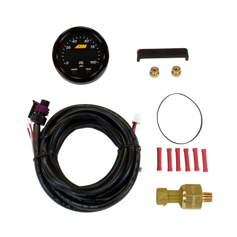 Ceas Presiune Ulei AEM X-Series 52mm - 0-7 bar