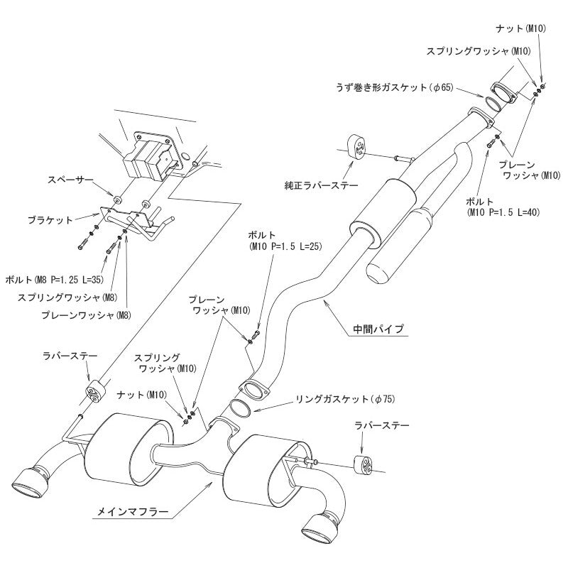 Evacuare Cat-Back HKS Super Turbo Muffler - Toyota GR Yaris (20-24)