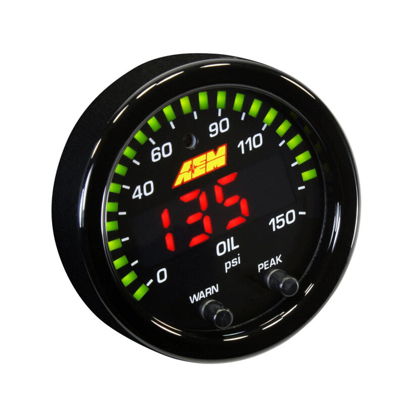 Ceas Presiune Ulei AEM X-Series 52mm - 0-10 bar