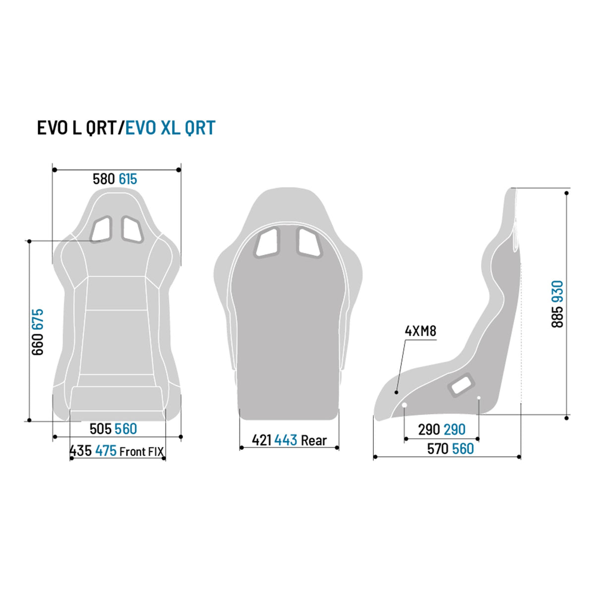 Scaun FIA Sparco Evo XL QRT - Marime mare
