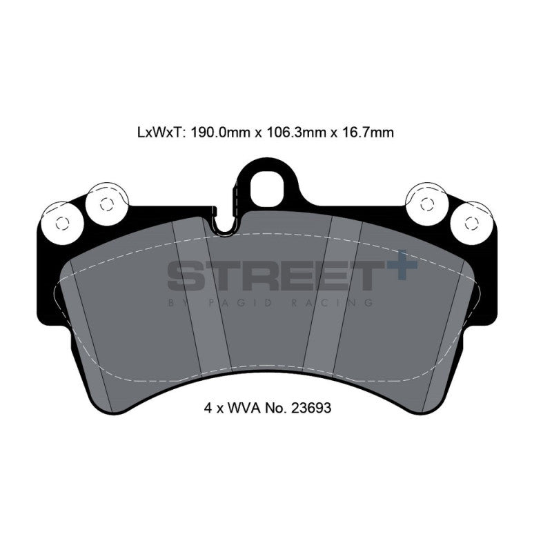 Placute Frana Fata Pagid Street+ T8038 - Audi