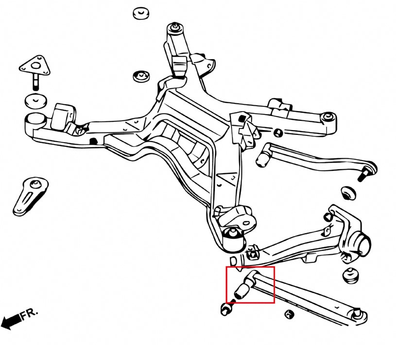 Set bucse brat suspensie inferior spate Hardrace pentru Mitsubishi 3000GT - Q0260