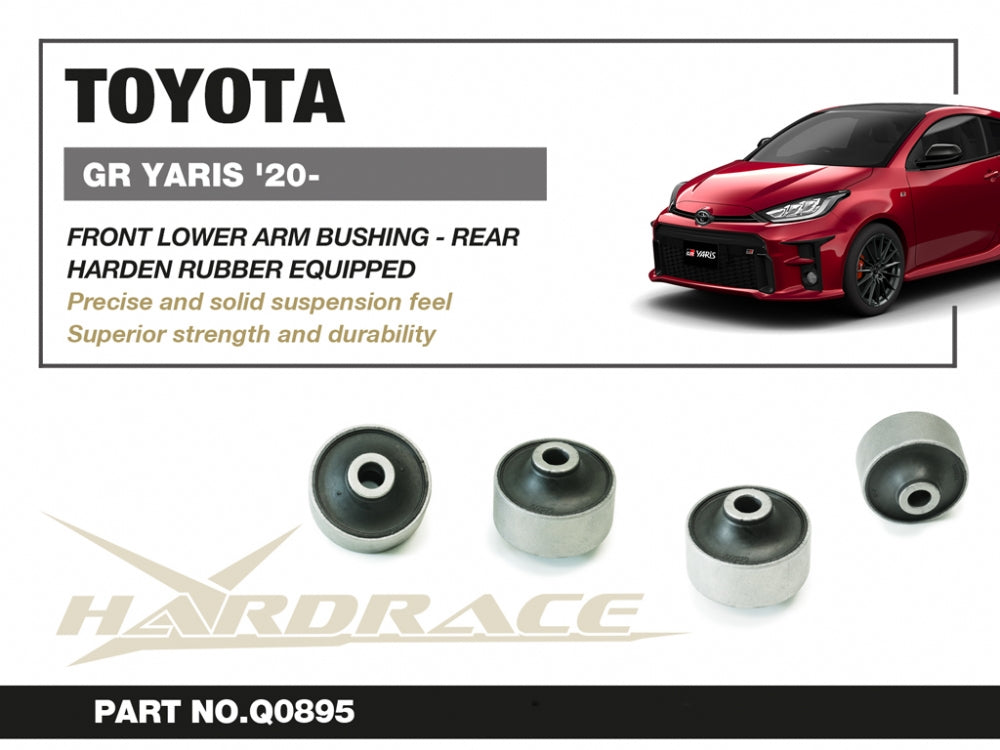 Set bucse brat suspensie inferior fata, capat spate Hardrace pentru Toyota GR Corolla / GR Yaris - Q0895