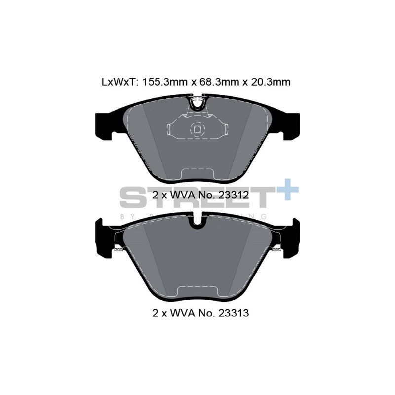 Placute Frana Fata Pagid Street+ T8024 - BMW