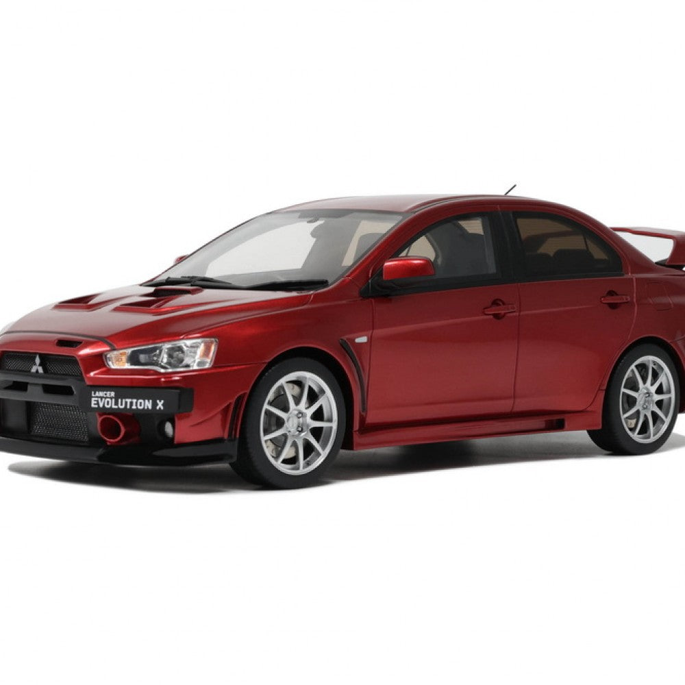 Macheta Mitsubishi Lancer Evo X FQ-400 Orient Red 2012 scara 1:18 Otto Mobile