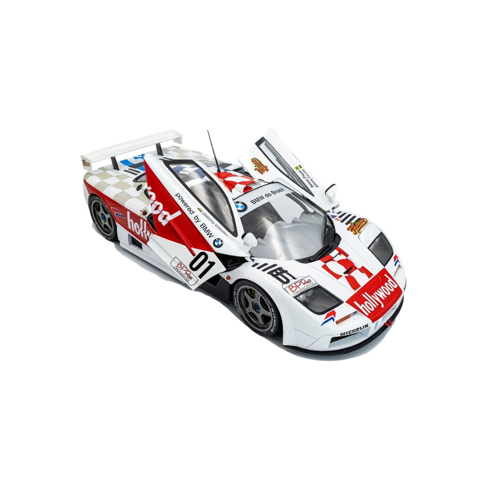 Macheta McLaren F1 GTR Short Tail #01 Piquet Brasilia 1996 scara 1:18 Solido