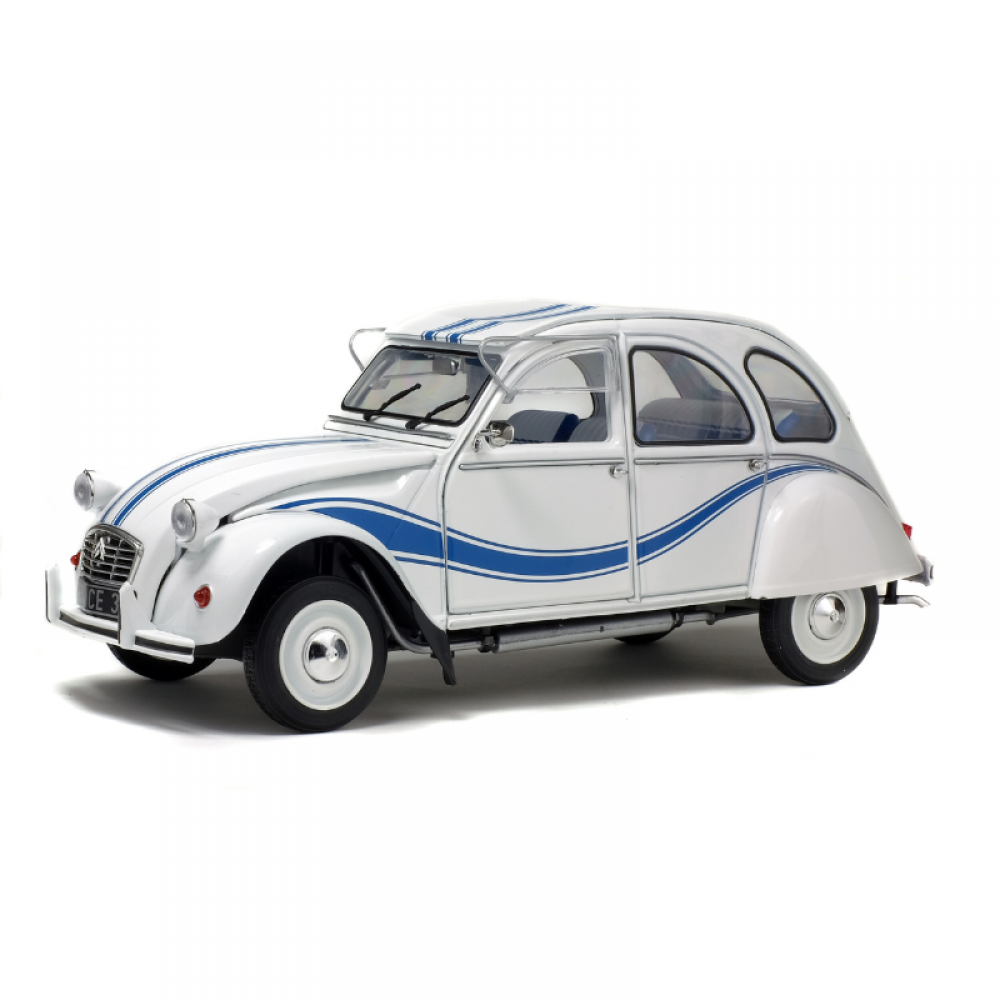 Macheta Citroen 2CV 6 France 3 Blanc Meije 1983 scara 1:18 Solido