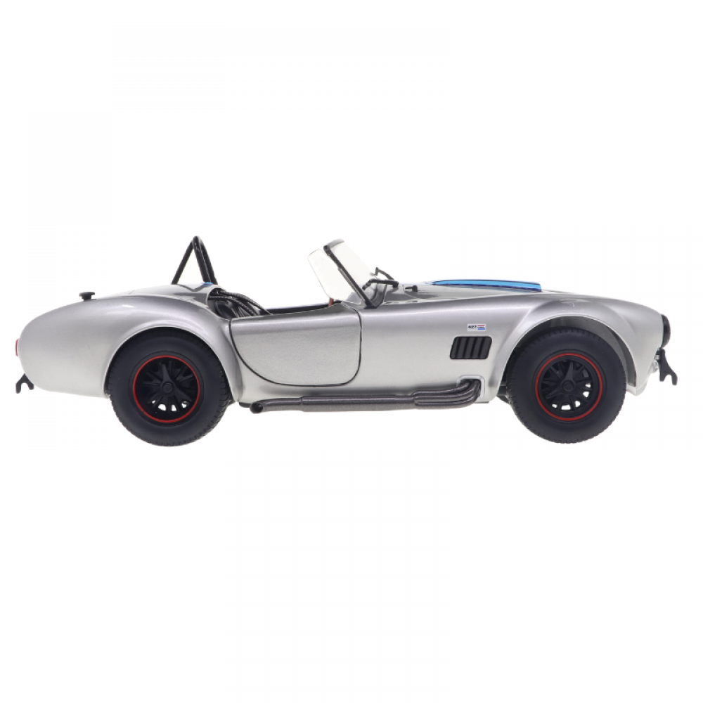 Macheta Shelby Cobra 427 MKII Solido Works M Racing Argintiu 1965 scara 1:18 Solido