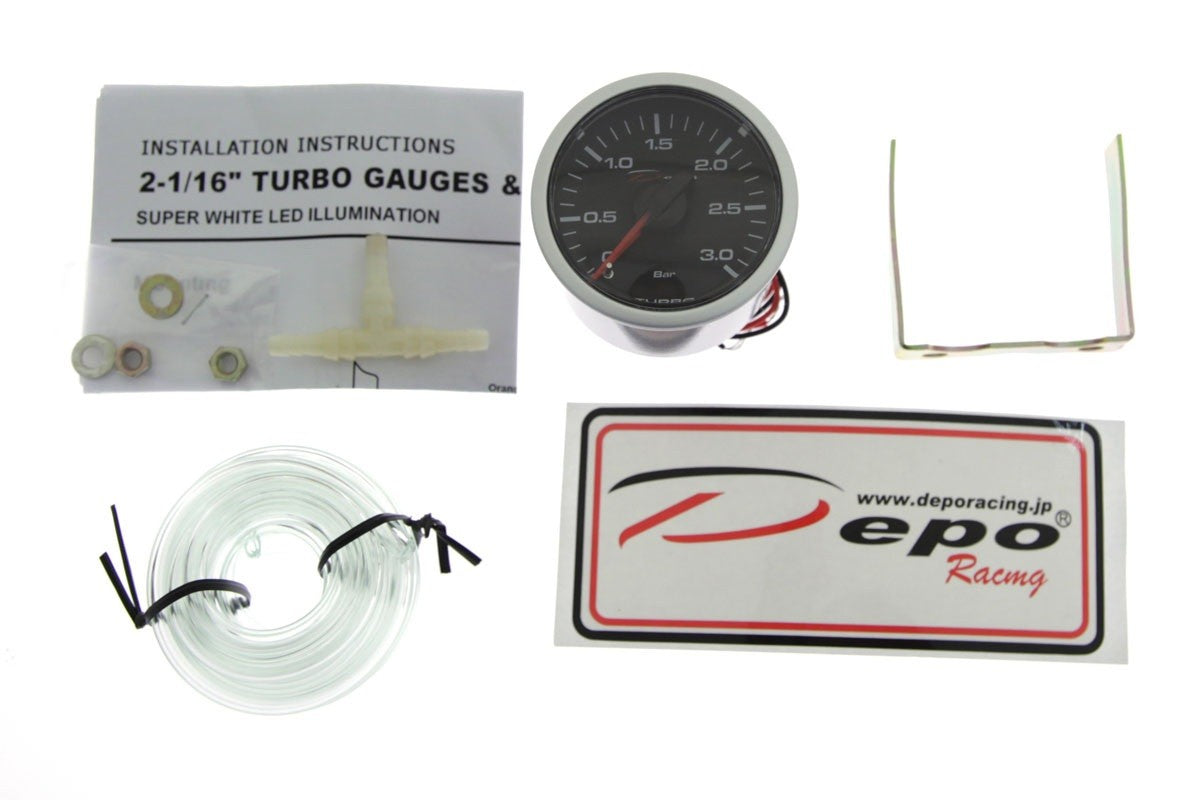 Ceas Presiune Turbo Mecanic Depo Racing CSM 52 mm (0-3 bar)
