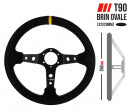 Volan sport RRS Rally 350mm - Negru