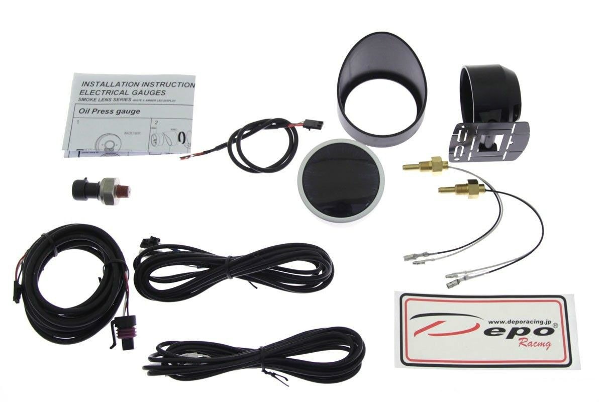 Ceas 4 in 1 Depo Racing 60 mm Presiune Ulei Temperatura Ulei si Apa Tensiune