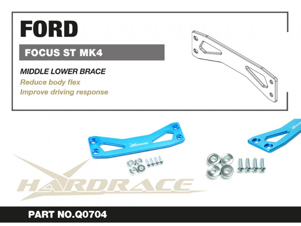 Bara rigidizare inferior central Hardrace pentru Ford Focus ST - Q0704