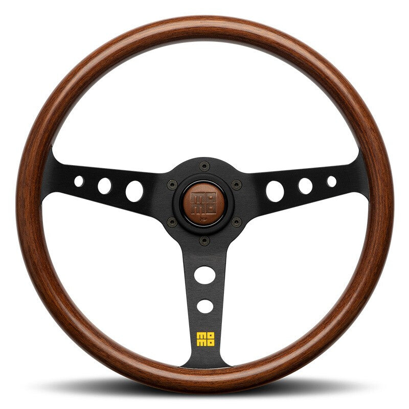 Volan Sport MOMO Mod.07 Heritage Wood 350mm lemn negru