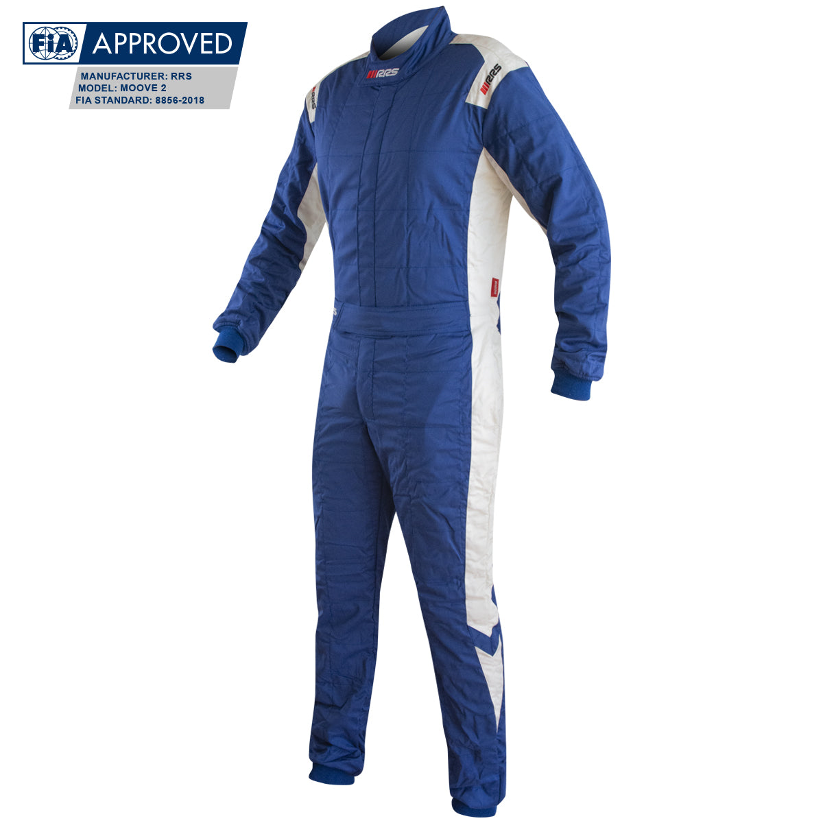 Combinezon FIA RRS MOOVE 2 RACE SUITE BLUE / WHITE
