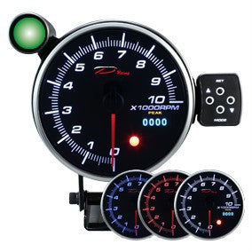 Turometru Programabil cu Shift Light Depo Racing PK-NWA 115 mm (0-10000 rpm) Benzina