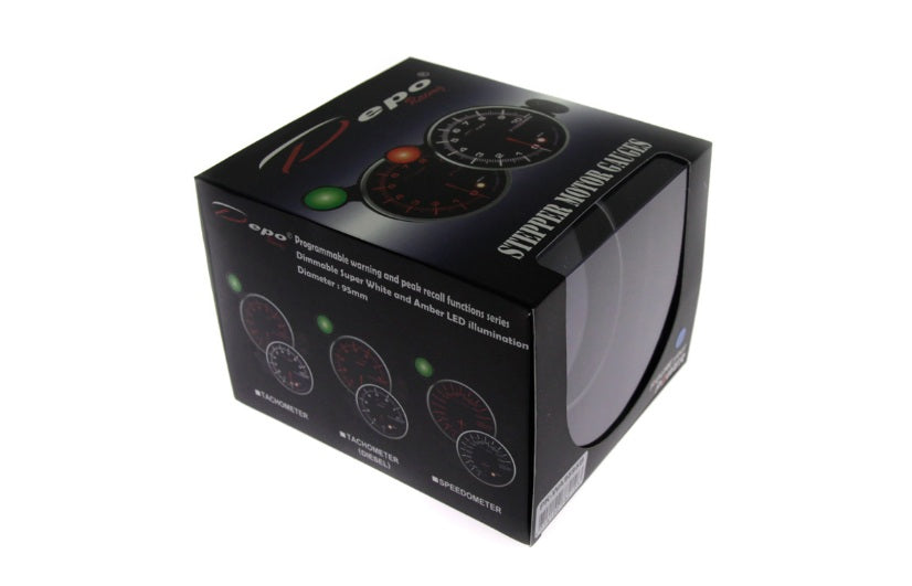 Turometru Programabil cu Shift Light Depo Racing PK-NWA 115 mm (0-10000 rpm) Benzina