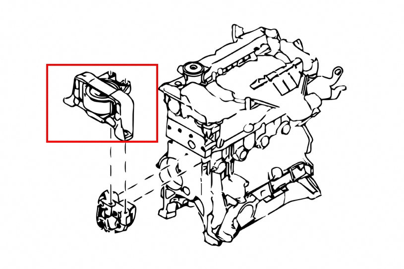 Tampon motor durificat Hardrace pentru Ford Focus / Mazda Mazda 3 / Mazda 5 - 6663