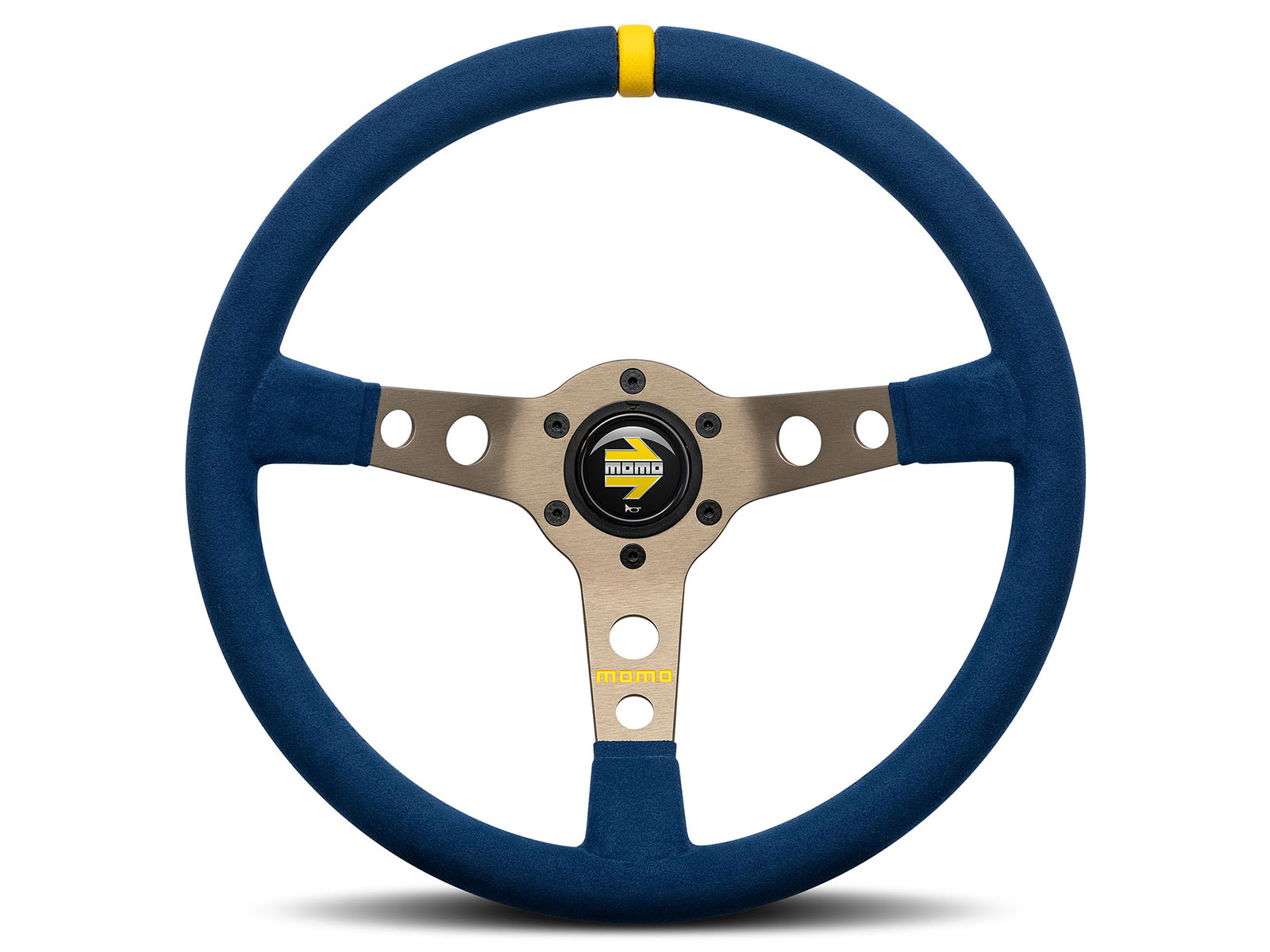 Volan Sport MOMO Mod.07 350mm piele albastra