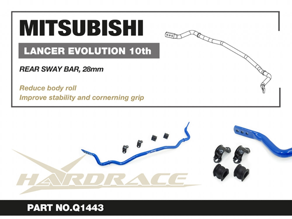 Bara stabilizatoare spate Hardrace pentru Mitsubishi Lancer Evo - Q1443