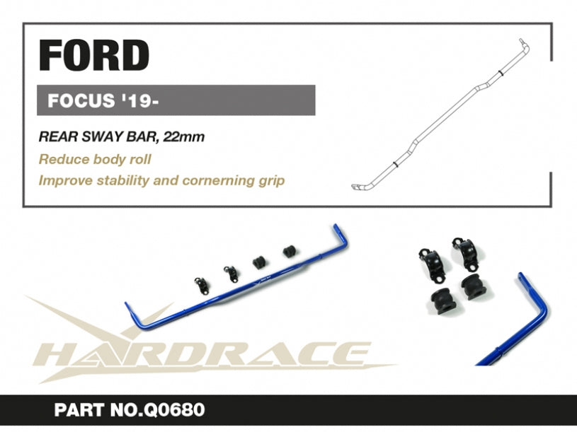 Bara stabilizatoare spate Hardrace pentru Ford Focus / Focus ST - Q0680