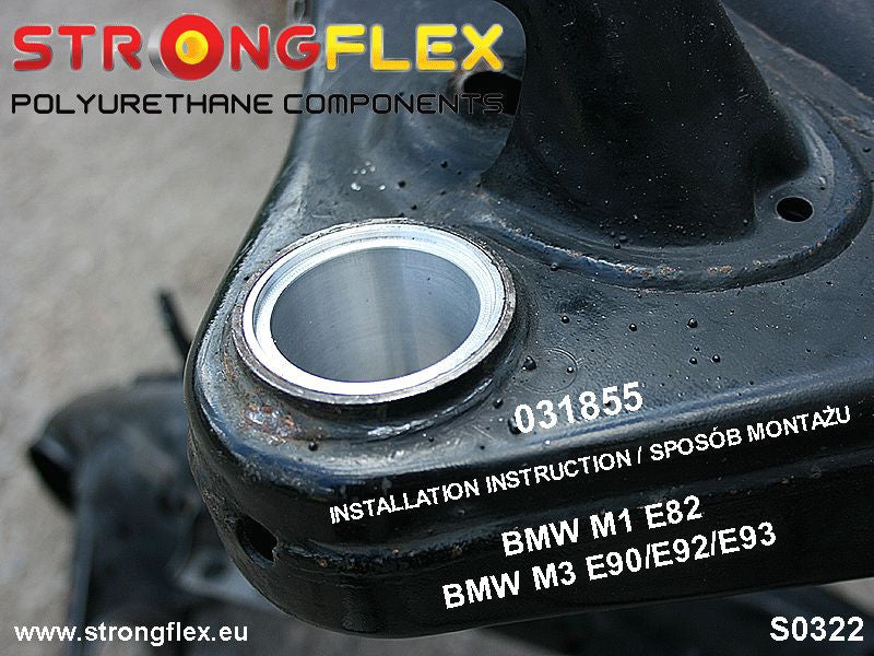 Schema montaj - Kit complet bucse poliuretan Strongflex pentru suspensie SPORT - BMW Seria 1, Seria 3 - 036230A
