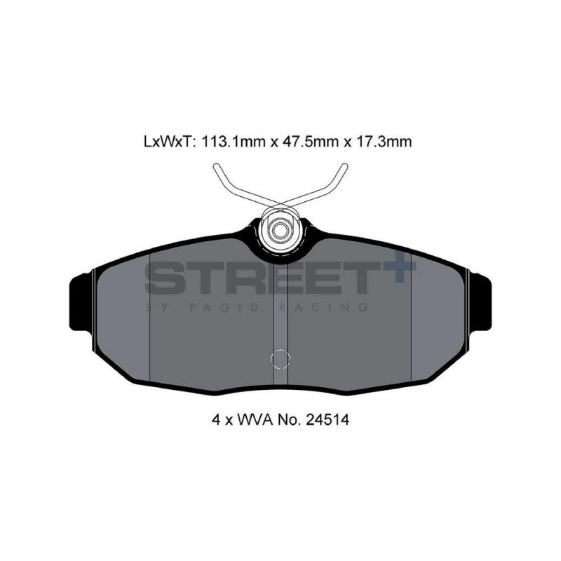 Placute Frana Pagid Street+ T8140 - Ford Mustang