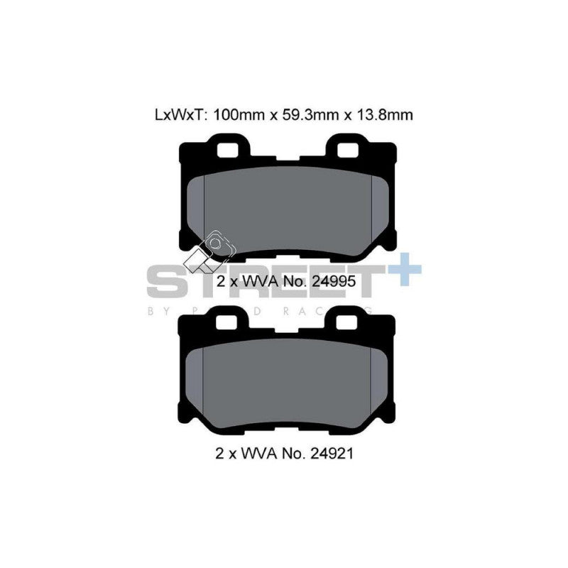 Placute Frana Spate Pagid Street+ T8100 - Nissan Z Z34