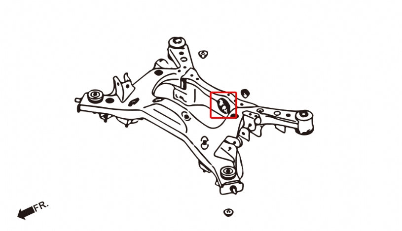 Set bucse tampon diferential spate Hardrace pentru Infiniti G / Nissan 370Z - Q0475