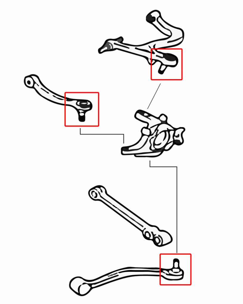 Pivot brat suspensie spate Hardrace pentru Mitsubishi Lancer Evo - 7366