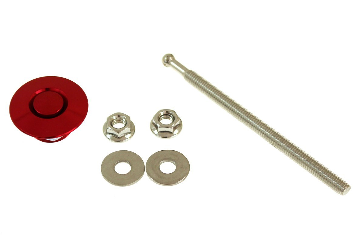 Sigurante Capota Inox Push Clip Mini Hood Pins #Culoare_Rosu