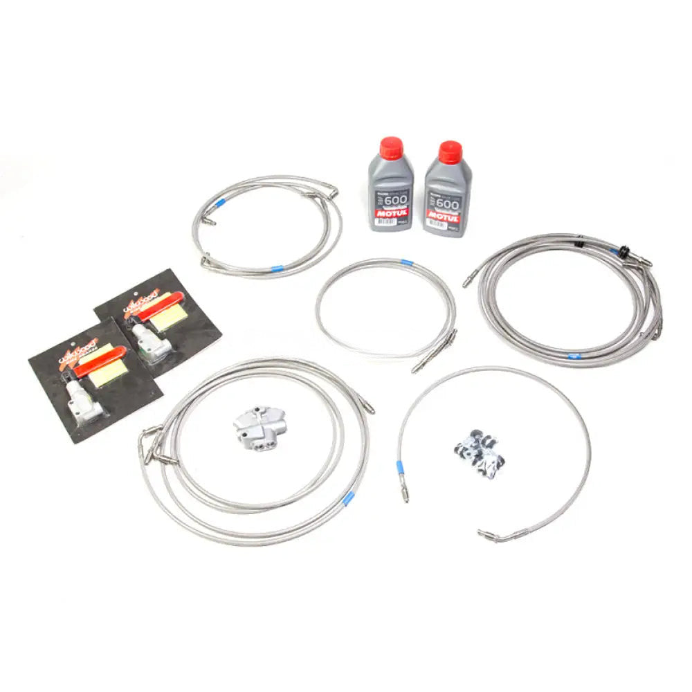 Kit de eliminare ABS Tegiwa cu repartitor Nissin si reglaj Wilwood pentru Honda Civic Type R EP3, montaj sub parbriz