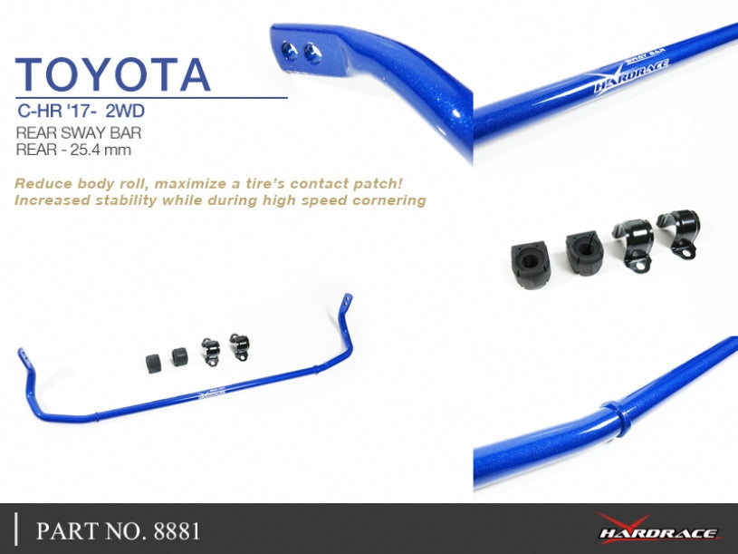 Bara stabilizatoare spate Hardrace pentru Toyota C-HR / Corolla - 8881