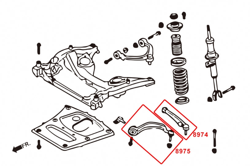 Brat suspensie inferior fata, capat spate Hardrace pentru BMW M5 / M6 - 8974