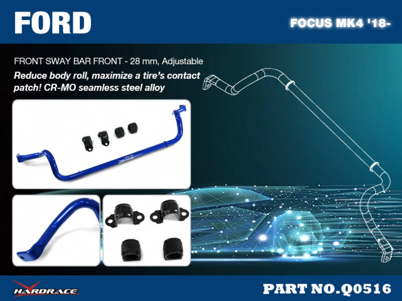 Bara stabilizatoare fata Hardrace pentru Ford Focus / Focus ST - Q0516