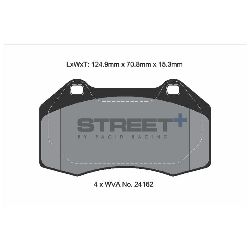Placute Frana Fata Pagid Street+ T8186 - Alpine A110, Renault Clio 3 (BR/CR)