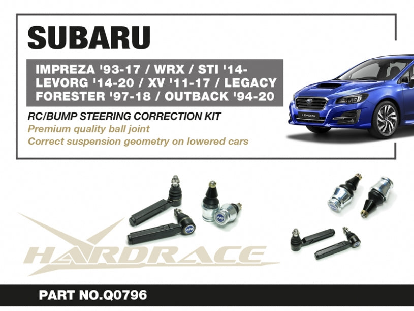Kit corectie roll center si bump steer Hardrace pentru Subaru Forester / Impreza - Q0796