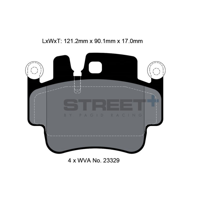 Placute Frana Fata sau Spate Pagid Street+ T8028 - Porsche 911 997