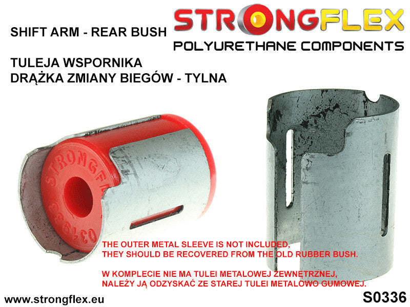 Schema montaj - Brat timonerie schimbator - bucsa spate - poliuretan Strongflex - BMW Seria 1, Seria 2, Seria 3, Seria 4, Seria 5, Seria 6, Z3, Z4 - 031933B